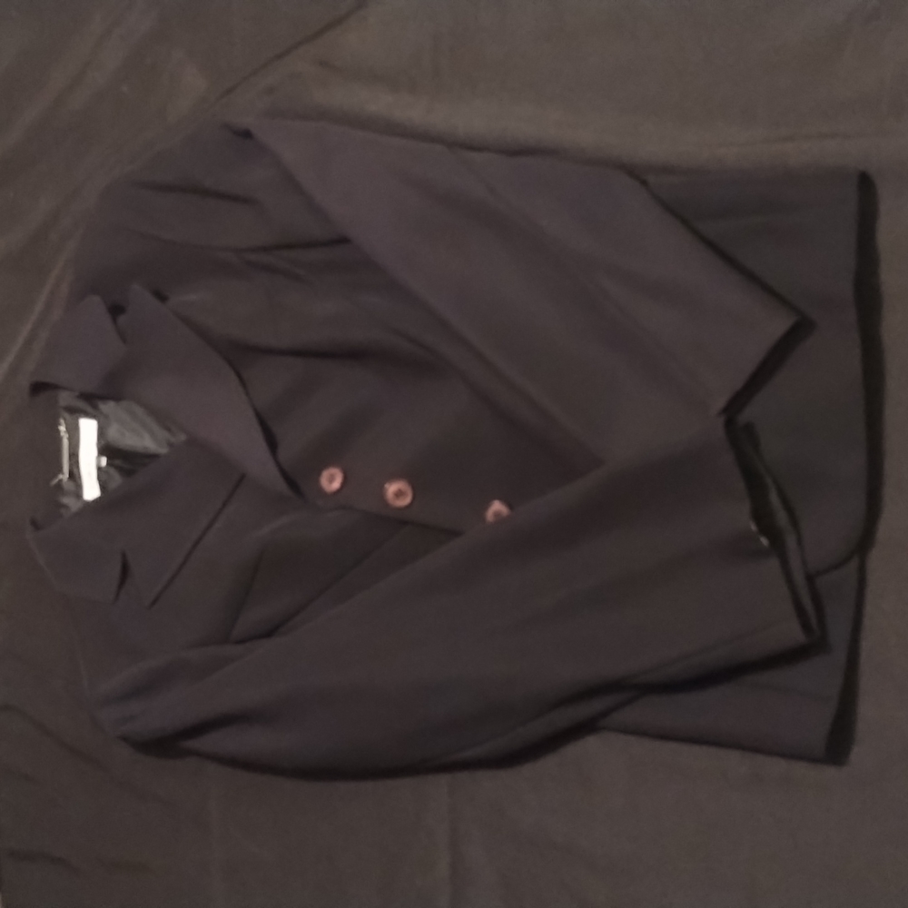 Calvin Klein Women's Suit Coat Size: 14 Color: Navy Blue
